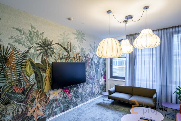 Hängeleuchten in einem Wohnzimmer